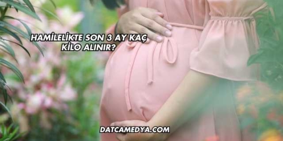 Hamilelikte Son 3 Ay Kaç Kilo Alınır?