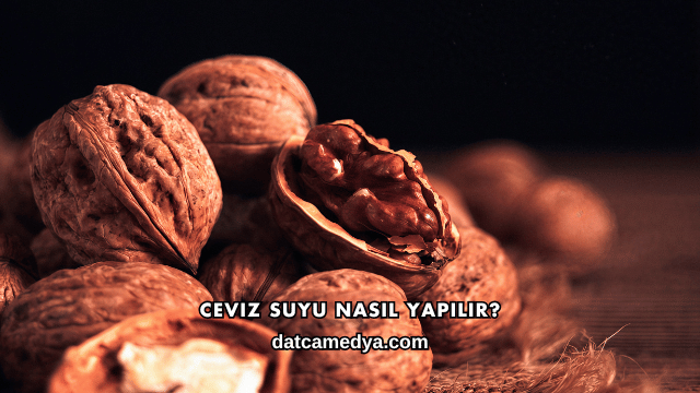 Ceviz Suyu Nasıl Yapılır?