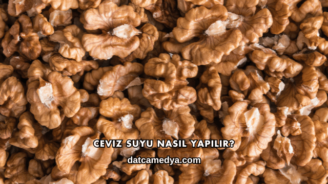Ceviz Suyu Nasıl Yapılır?