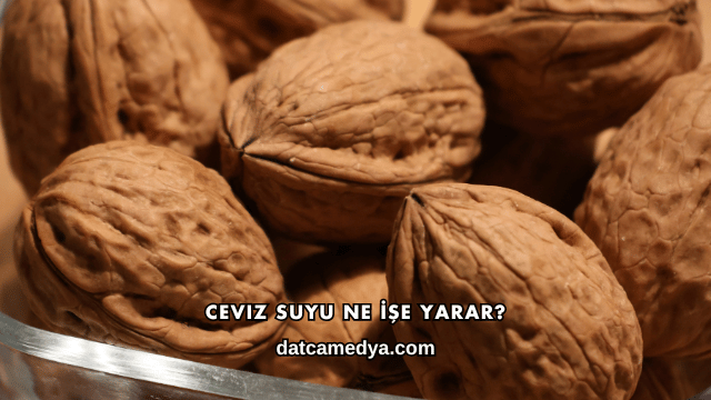 Ceviz Suyu Ne İşe Yarar?