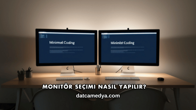 Monitör Seçimi Nasıl Yapılır?